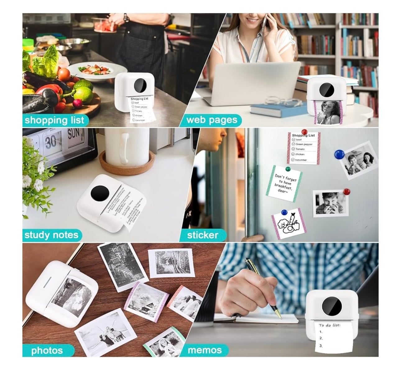 Mini impressora para telemóvel
